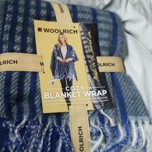 Blue Plaid Woolrich Blanket Wrap
